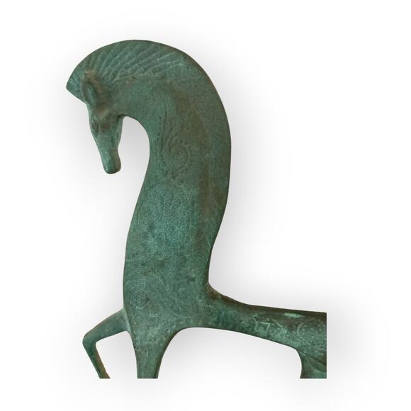 Vintage 1970’s Bronze Frederick Weinberg Etruscan Horse Sculpture - Picture 6 of 7